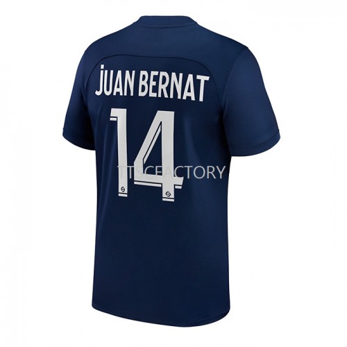 Paris Saint-Germain PSG Juan Bernat 14 Fodboldtrøjer Hjemmebanesæt 2022/23 Kort ærmer Paris Saint-Germain PSG Juan Bernat 14 Fodboldtrøjer Hjemmebanesæt 2022/23 Kort ærmer